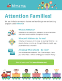 Parent flyer about new child care app