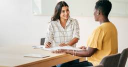 Childcare director interviewing new educator